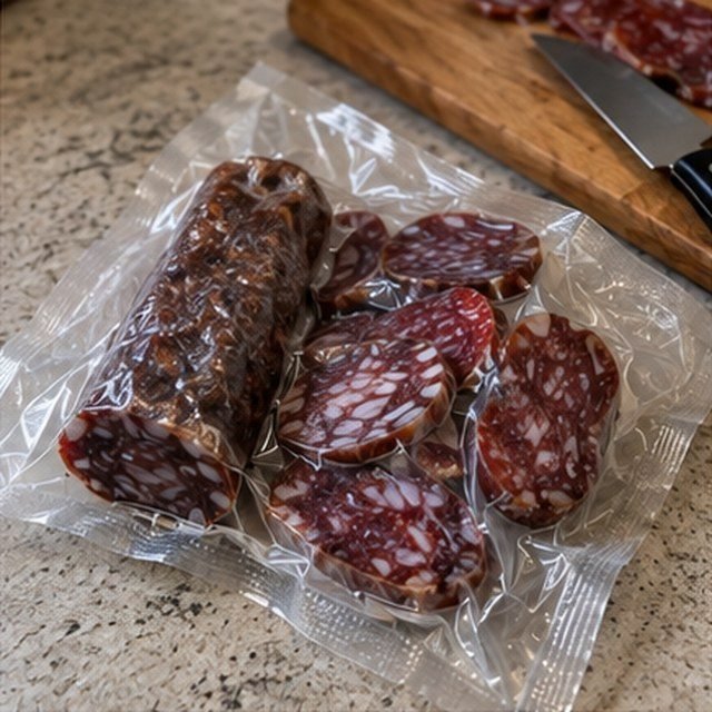 Луканка и суджук във вакуумиран плик